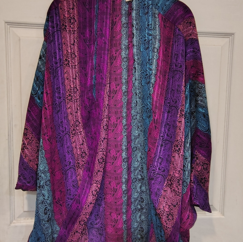 Vintage Kama Sutra Women's Size L Multicolor Kimono Cardigan